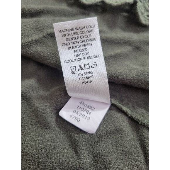 Maurices Green Open Front Crochet Trim 3/4 Sleeve Kimono Top Women's Size XL - Picture 10 of 10